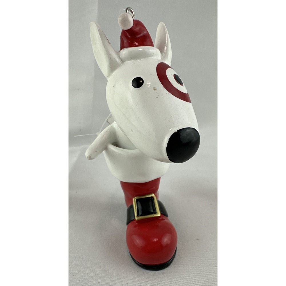 Target Wondershop 2024 Bullseye Dog in Santa‎ Boot Christmas Tree Ornament NEW - Picture 5 of 7